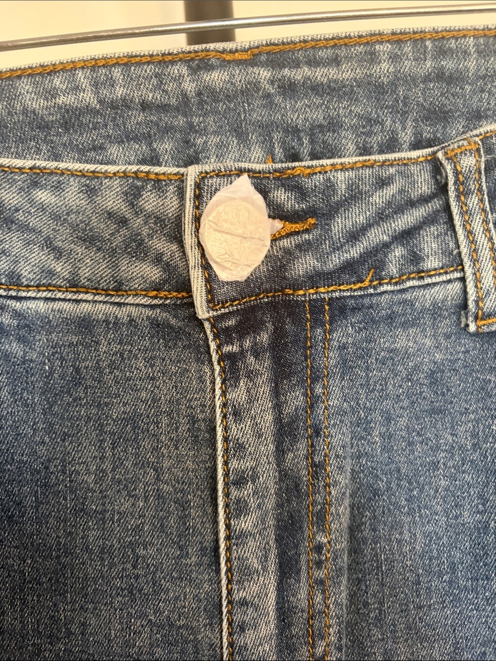 Kids Distressed Wide-Leg Jeans in Mid Blue - Picture 5 of 13